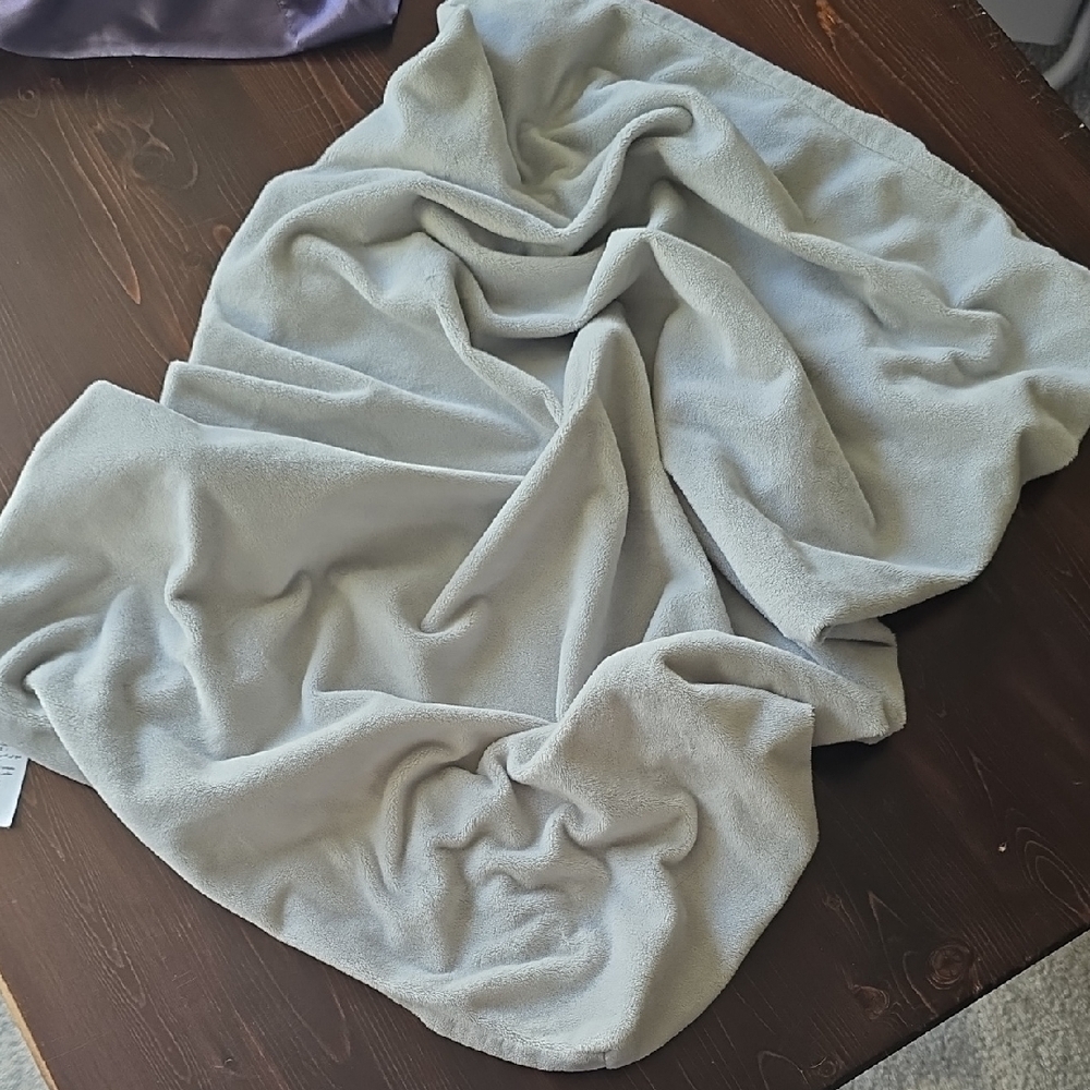 Pottery Barn Kids Gray Plush Changing Pad Cover